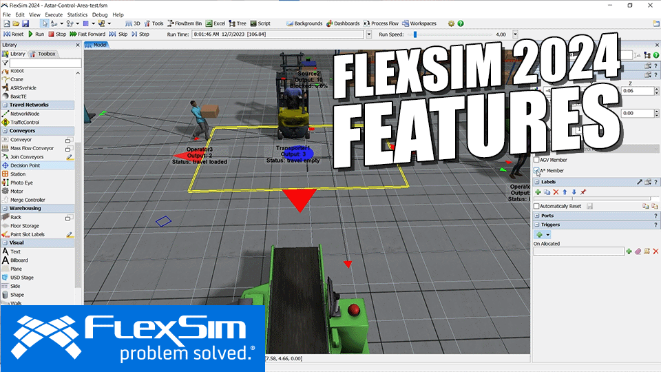 FlexSim 2024 Features FlexSim